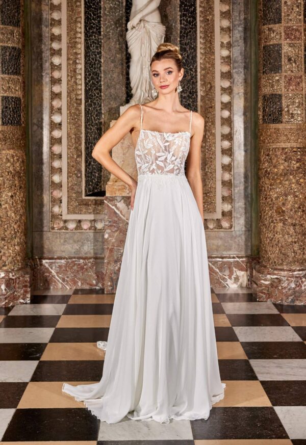 Brautkleid mit Chiffon Rock Diane Legrand 2025